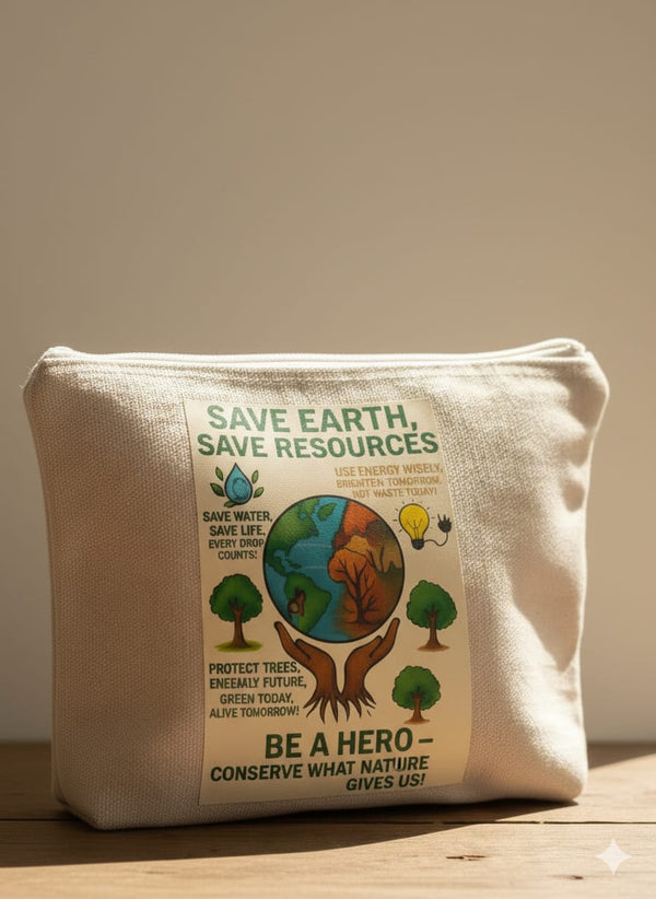 Save Earth, Save Resources Pouch