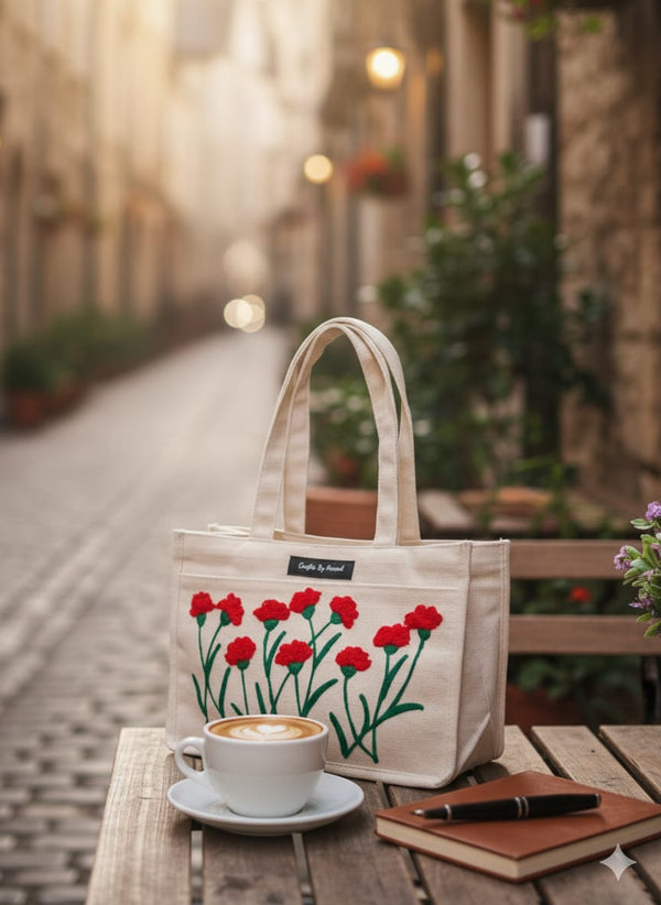 Floral Tote – Red Blossom Edition