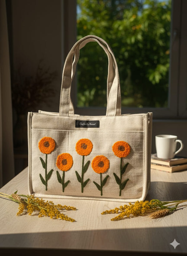 Autumnal Floral Tote Bag