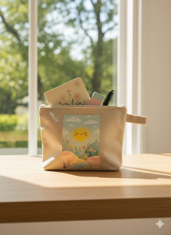 Sunny Day Happy Vibes Pouch